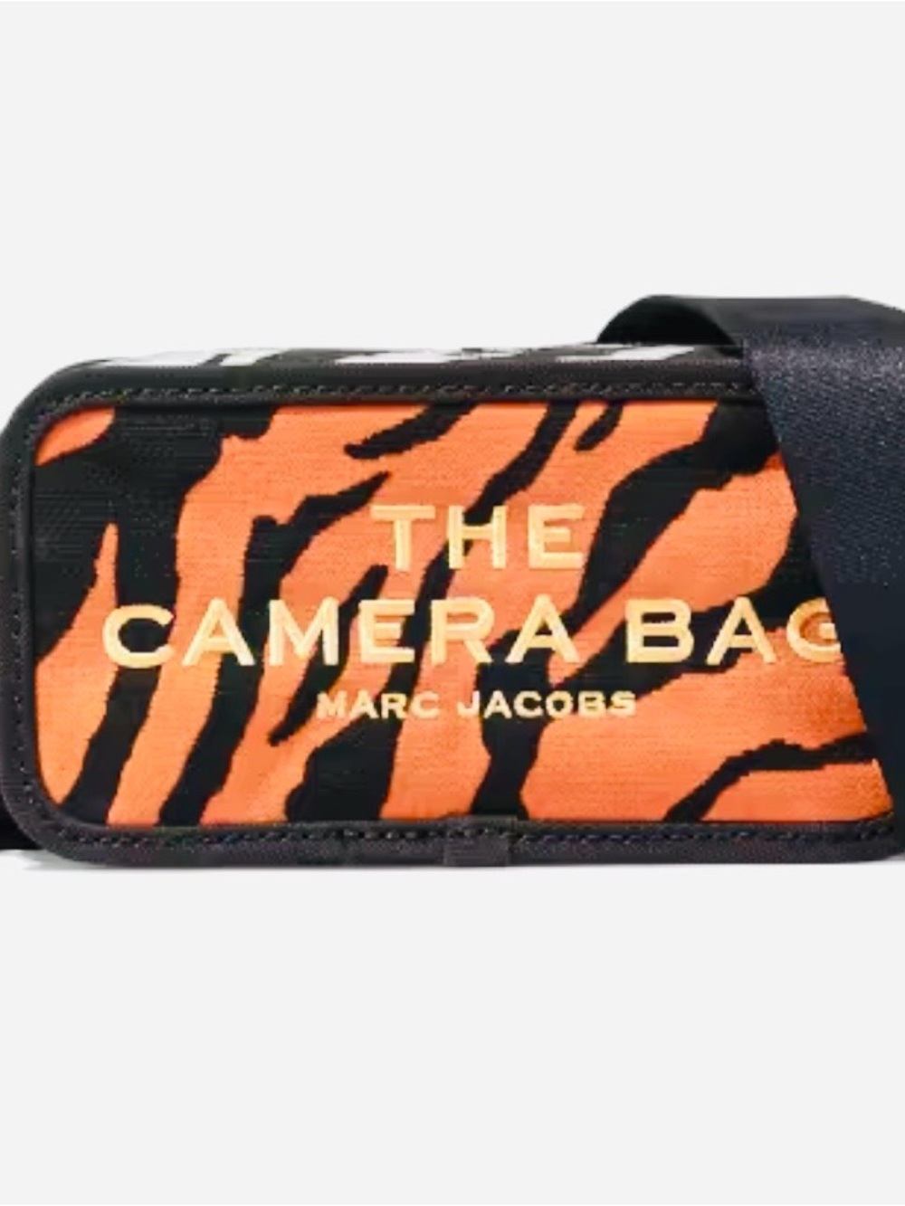 Marc Jacobs Camera Belt Bag in Orange and Black Tiger Print